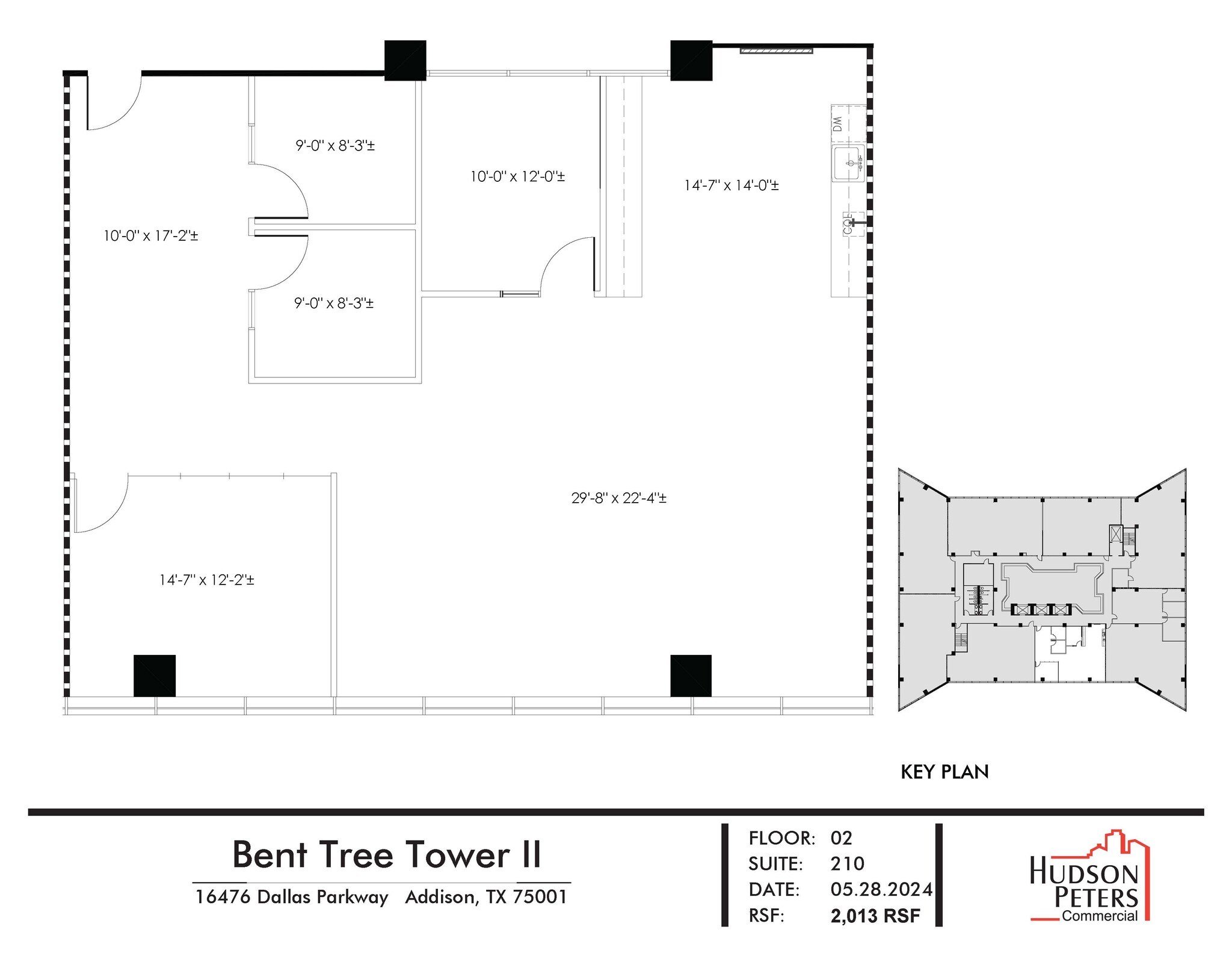 16479 Dallas Pky, Addison, TX for lease Floor Plan- Image 1 of 2