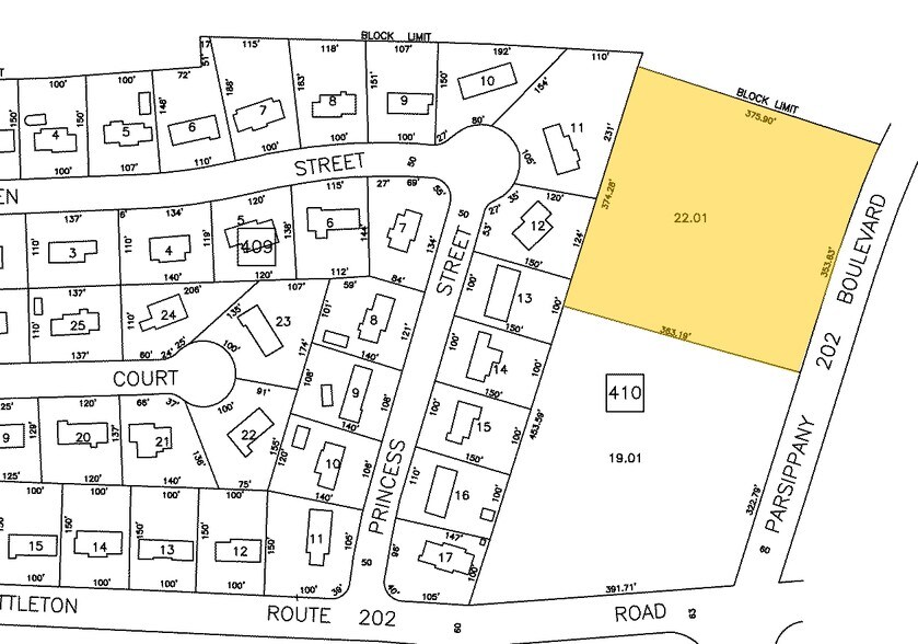 1160 Parsippany Blvd, Parsippany, NJ for sale - Plat Map - Image 1 of 1