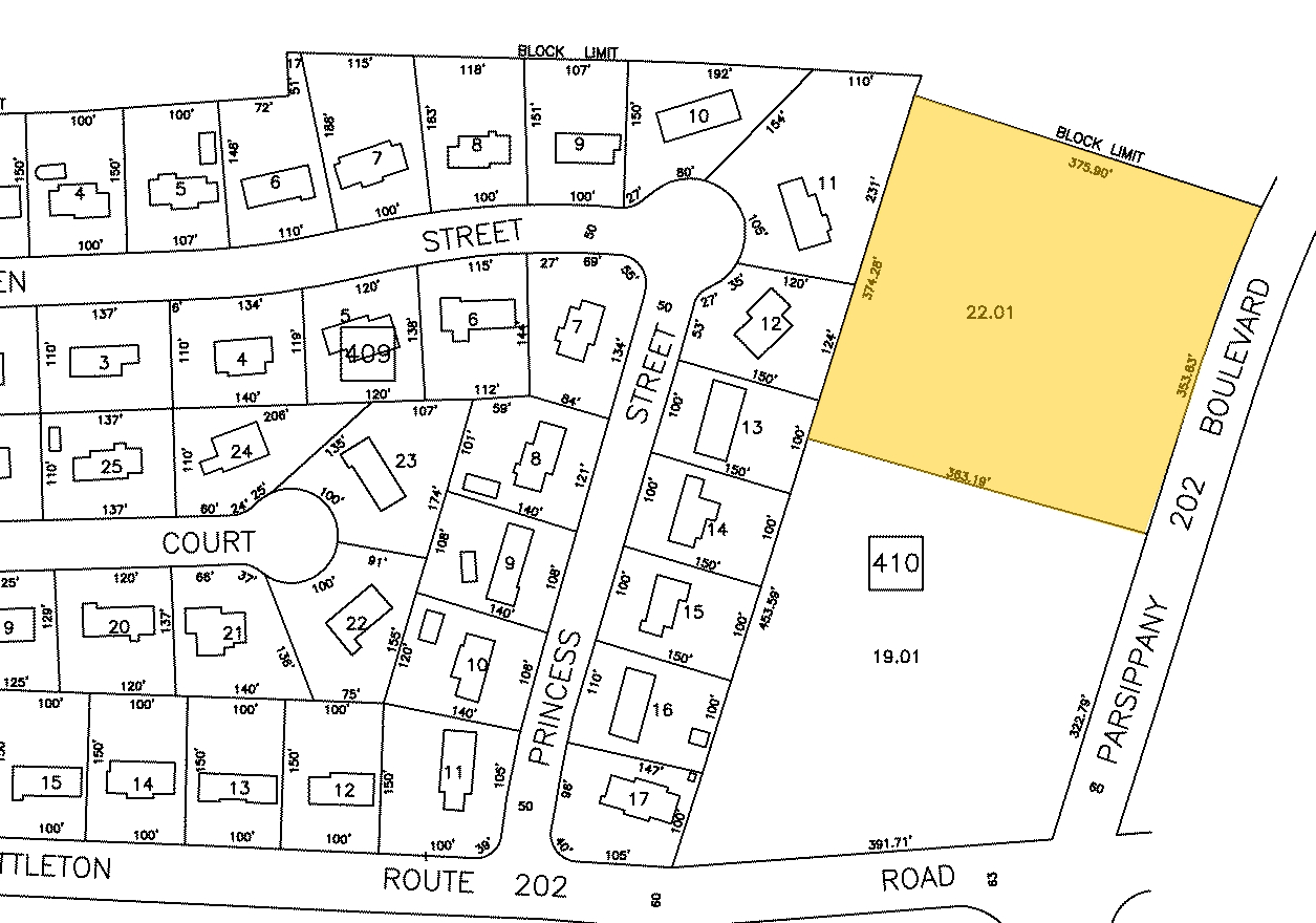 1160 Parsippany Blvd, Parsippany, NJ for sale Plat Map- Image 1 of 1