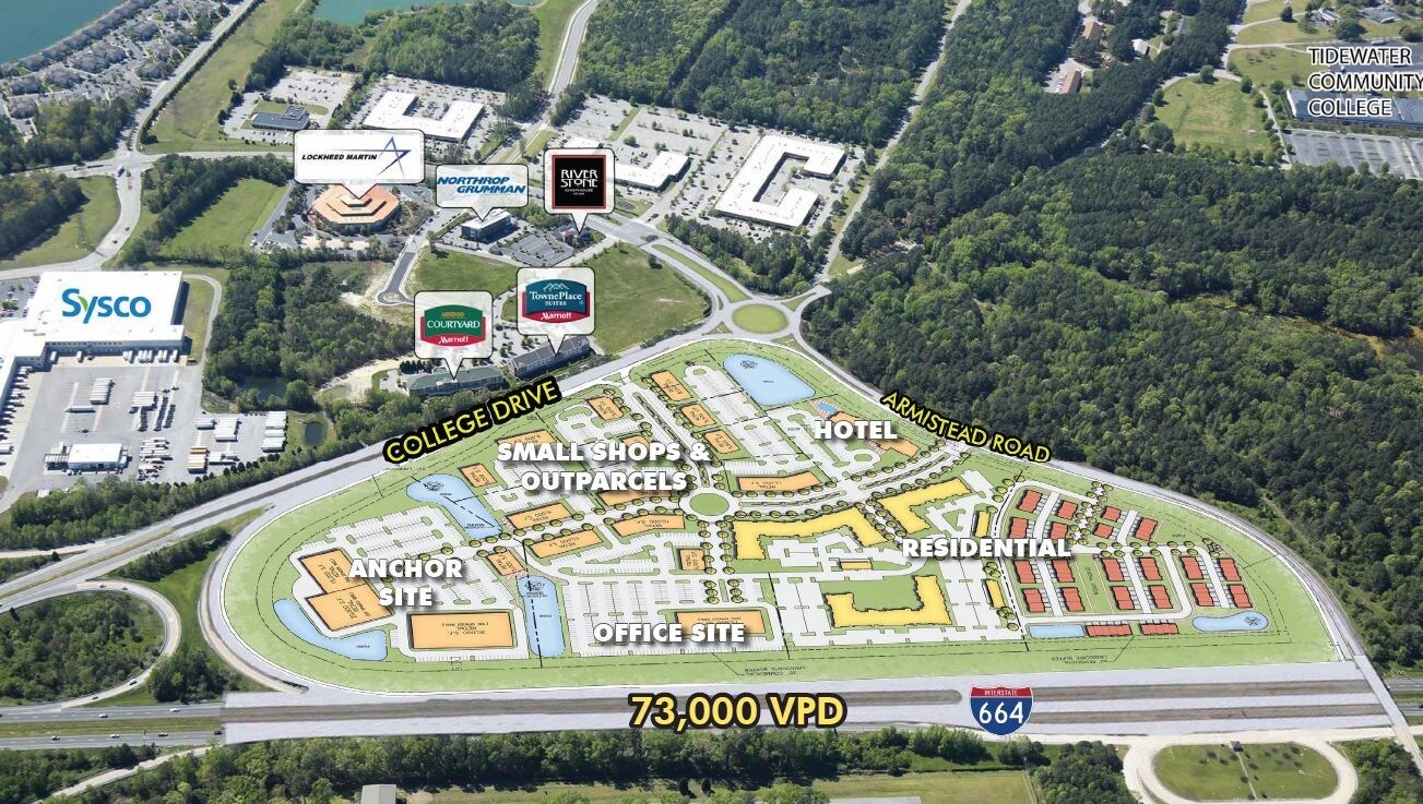 College Dr & Harbour View Blvd, Suffolk, VA, 23435 Retail Space For