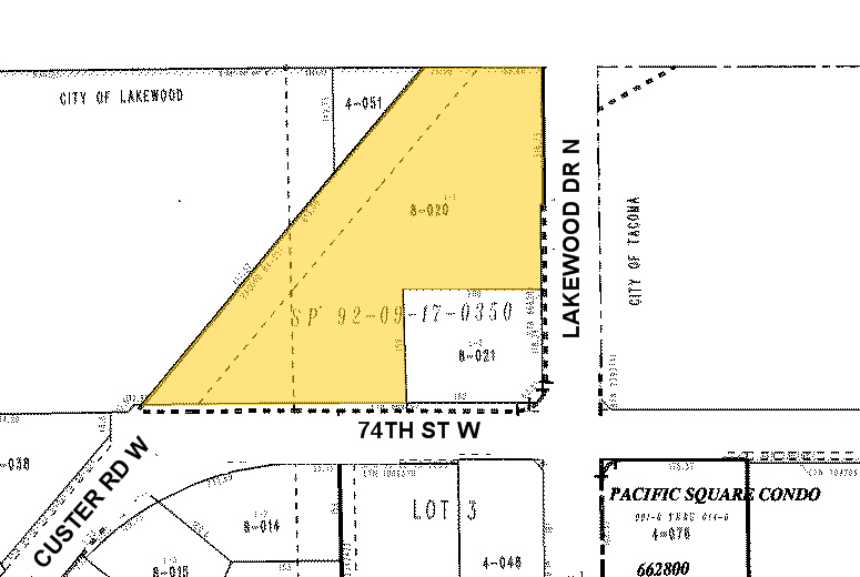 7304 Lakewood Dr W, Lakewood, WA for lease - Plat Map - Image 3 of 3