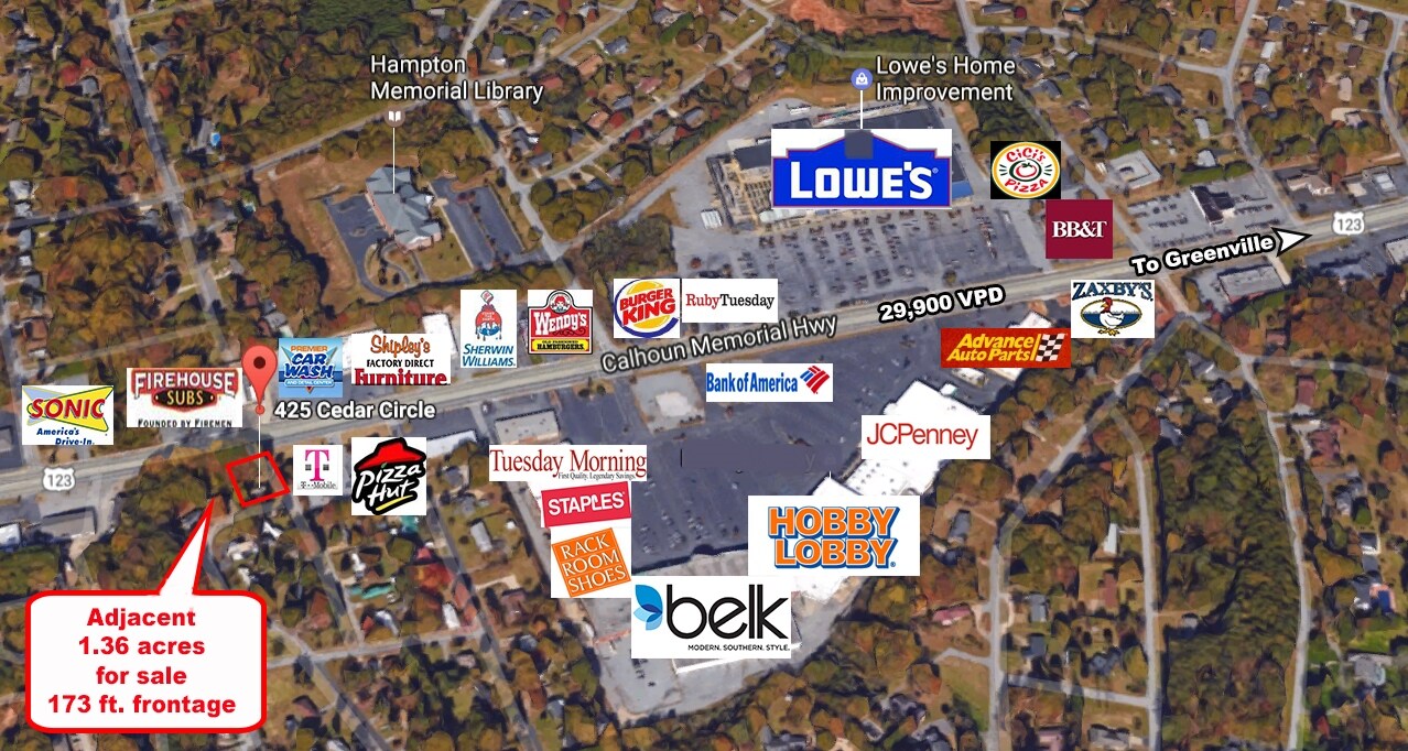 425 Cedar Cir, Easley, SC for sale Building Photo- Image 1 of 1