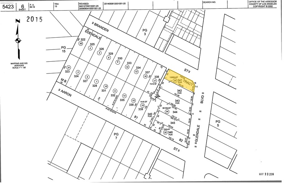 1761-1769 Glendale Blvd, Los Angeles, CA for lease - Plat Map - Image 2 of 18