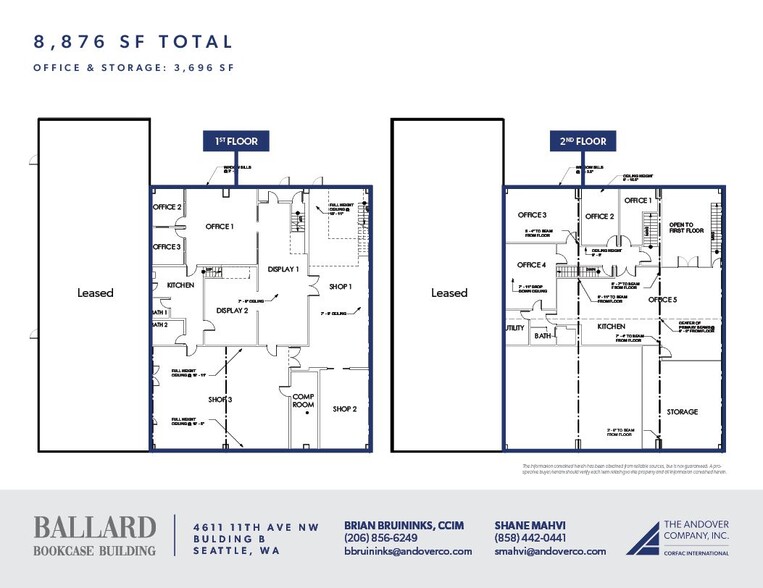 4611 11th Ave NW, Seattle, WA for lease - Floor Plan - Image 2 of 19