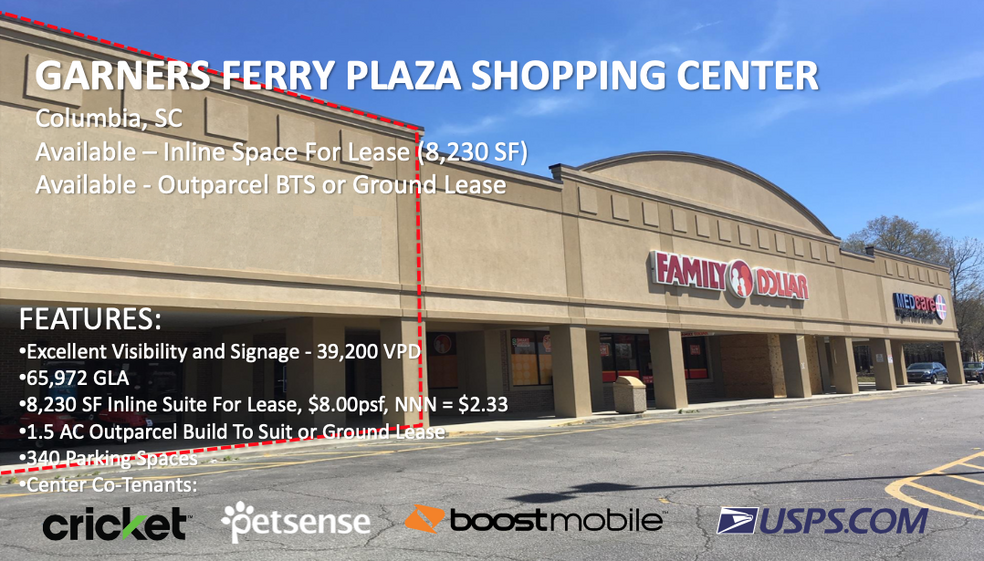 7404 Garners Ferry Rd, Columbia, SC for sale - Building Photo - Image 1 of 1