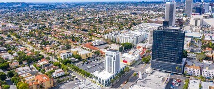 5400-5420 Wilshire Blvd, Los Angeles, CA - AERIAL  map view