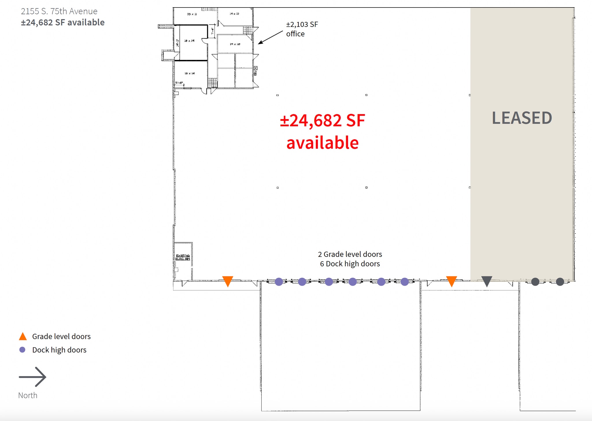 2155 S 75th Ave, Phoenix, AZ for lease Floor Plan- Image 1 of 1