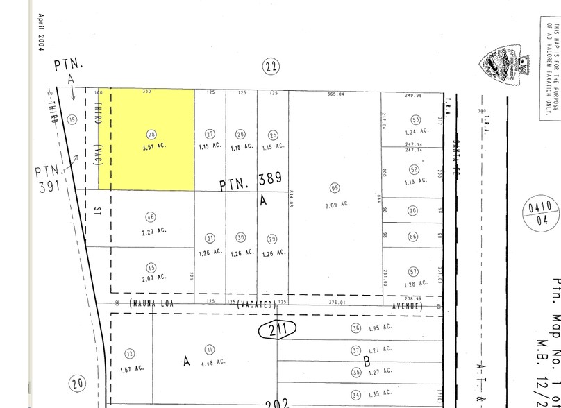 10301 3rd Ave, Hesperia, CA for sale - Plat Map - Image 2 of 3