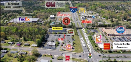 9159-9173 Atlee Rd, Mechanicsville, VA - AERIAL  map view