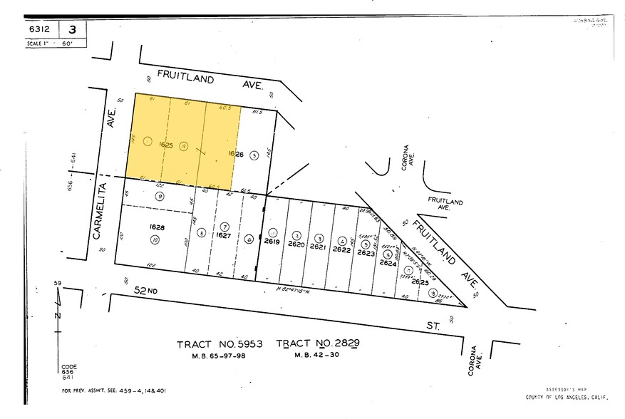 3810 Fruitland Ave, Maywood, CA for sale - Plat Map - Image 1 of 1