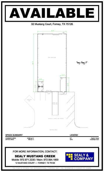 32 Mustang Ct, Forney, TX for lease - Floor Plan - Image 1 of 4