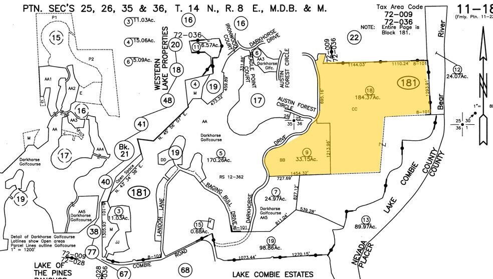 24047 Darkhorse Dr, Auburn, CA for sale - Plat Map - Image 2 of 6