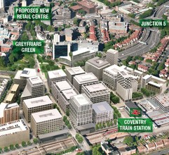 Station Sq, Coventry, WMD - aerial  map view