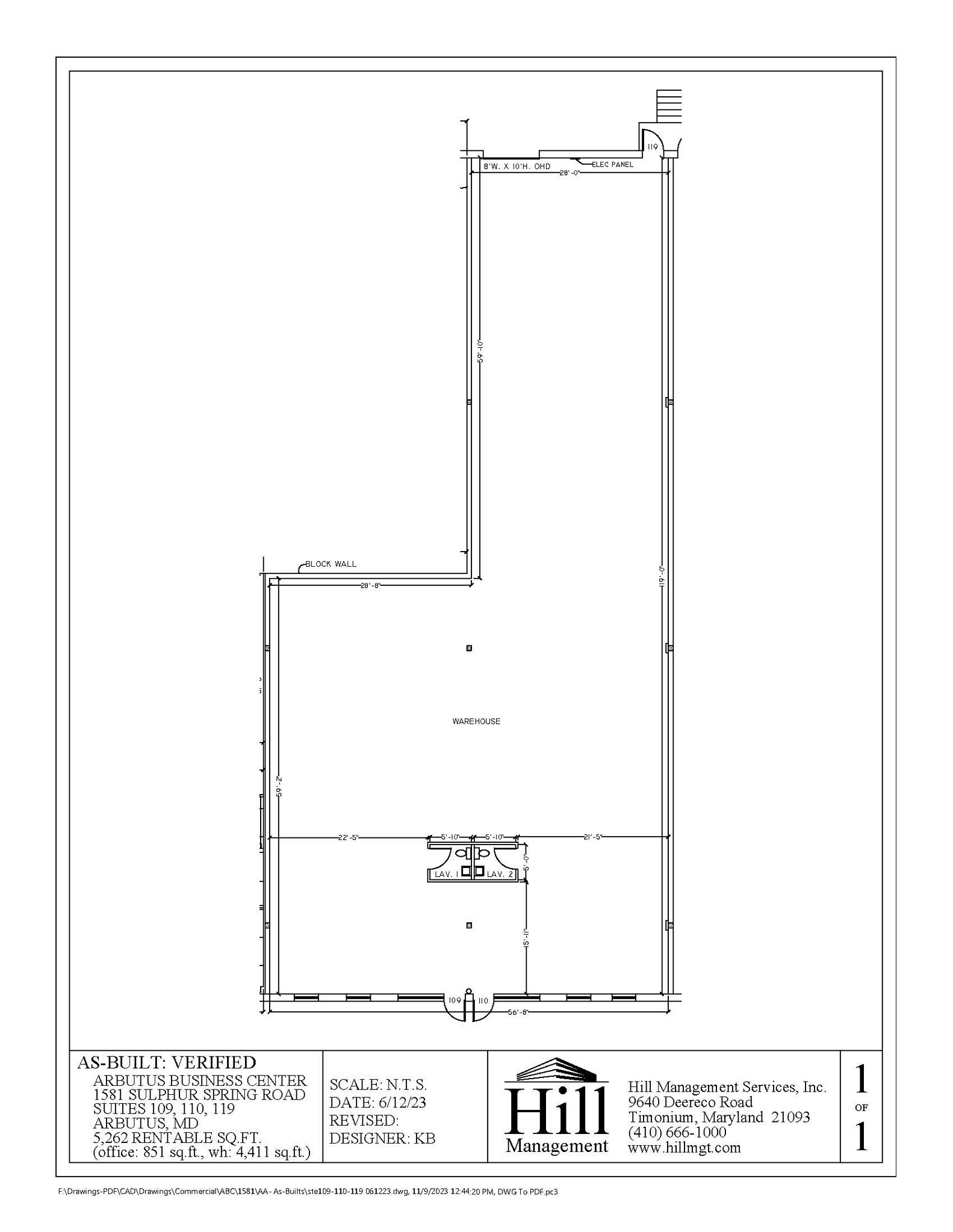 1581 Sulphur Spring Rd, Arbutus, MD for lease Floor Plan- Image 1 of 1