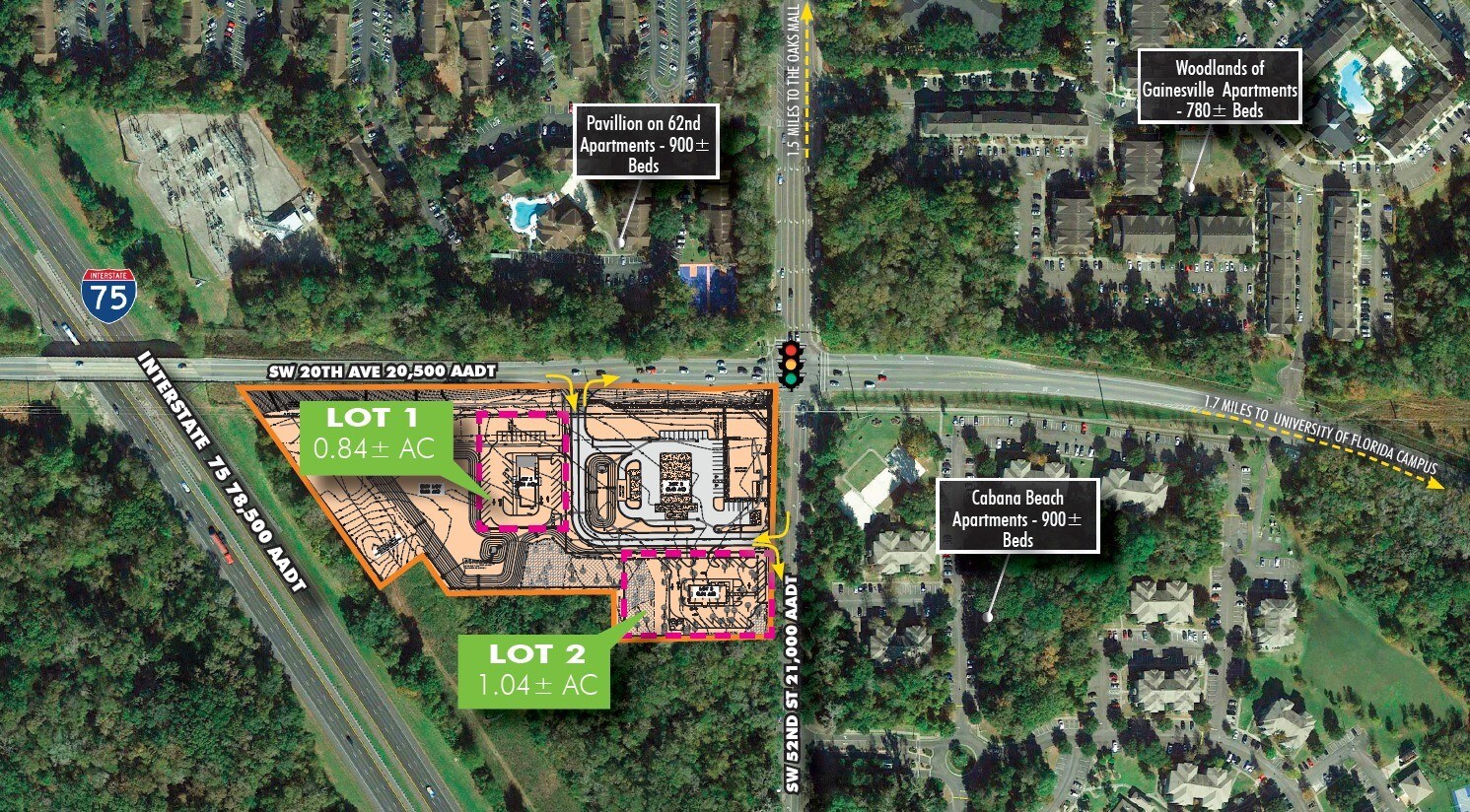 SW 20th Ave & SW 52nd St, Gainesville, FL for lease Primary Photo- Image 1 of 3