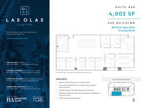 450 E Las Olas Blvd, Fort Lauderdale, FL for lease Floor Plan- Image 1 of 2