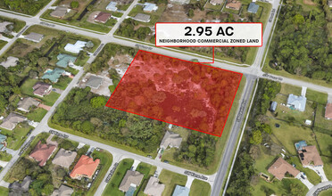 SW Darwin Blvd, Port Saint Lucie, FL - aerial  map view