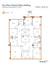 1305 Airport Fwy, Bedford, TX for lease Floor Plan- Image 1 of 2