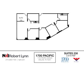 1700 Pacific Ave, Dallas, TX for lease Floor Plan- Image 1 of 2