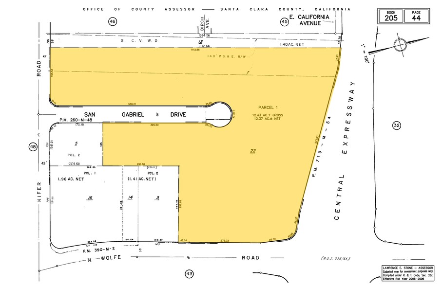 185 N Wolfe Rd, Sunnyvale, CA for lease - Plat Map - Image 3 of 33