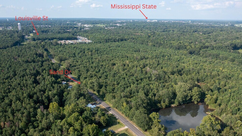 0 E Side Sand Rd, Starkville, MS for sale - Aerial - Image 1 of 11