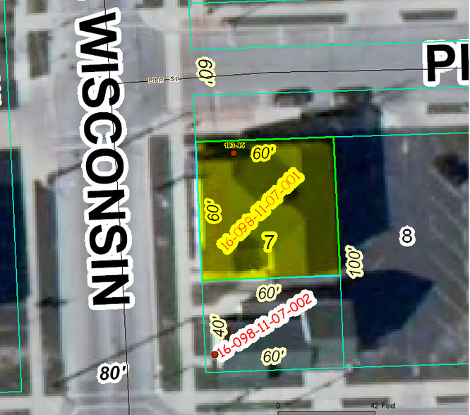 101 E Pier St, Port Washington, WI for lease - Plat Map - Image 2 of 9