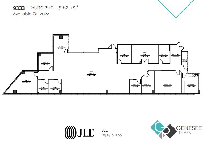 9333 Genesee Ave, San Diego, CA for lease Floor Plan- Image 1 of 1