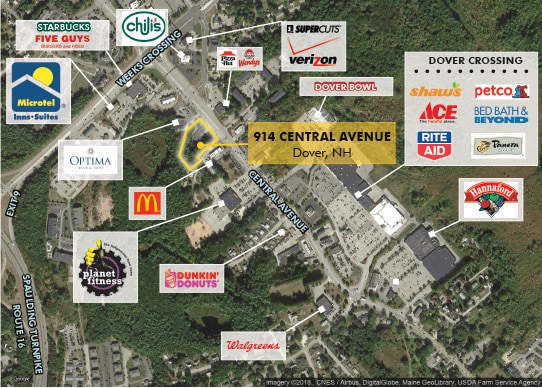 914 Central Ave, Dover, NH for sale Aerial- Image 1 of 1