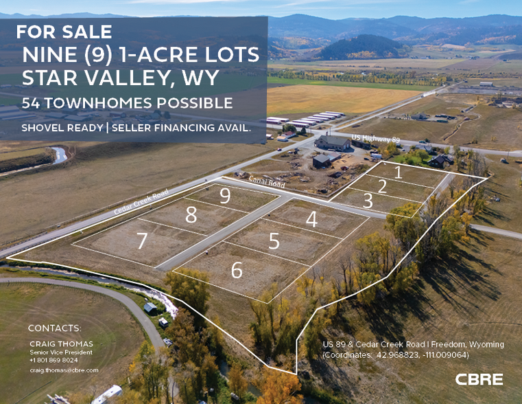 Lot 1 US Highway 89 and Cedar Creek Road, Freedom, WY for sale - Primary Photo - Image 1 of 1