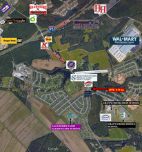 1277 Chickenfoot Rd, Hope Mills, NC - aerial  map view