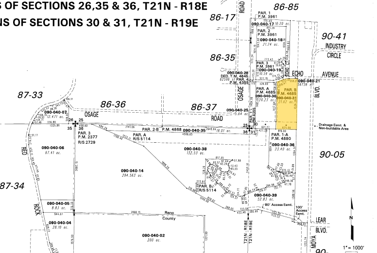 6640 Echo Ave, Reno, NV for lease - Plat Map - Image 3 of 8