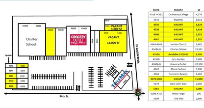 5379-5399 El Cajon Blvd, San Diego, CA for lease Site Plan- Image 2 of 2