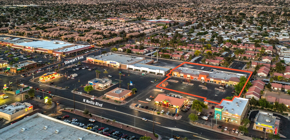 320 N Nellis Blvd, Las Vegas, NV for lease - Aerial - Image 2 of 7