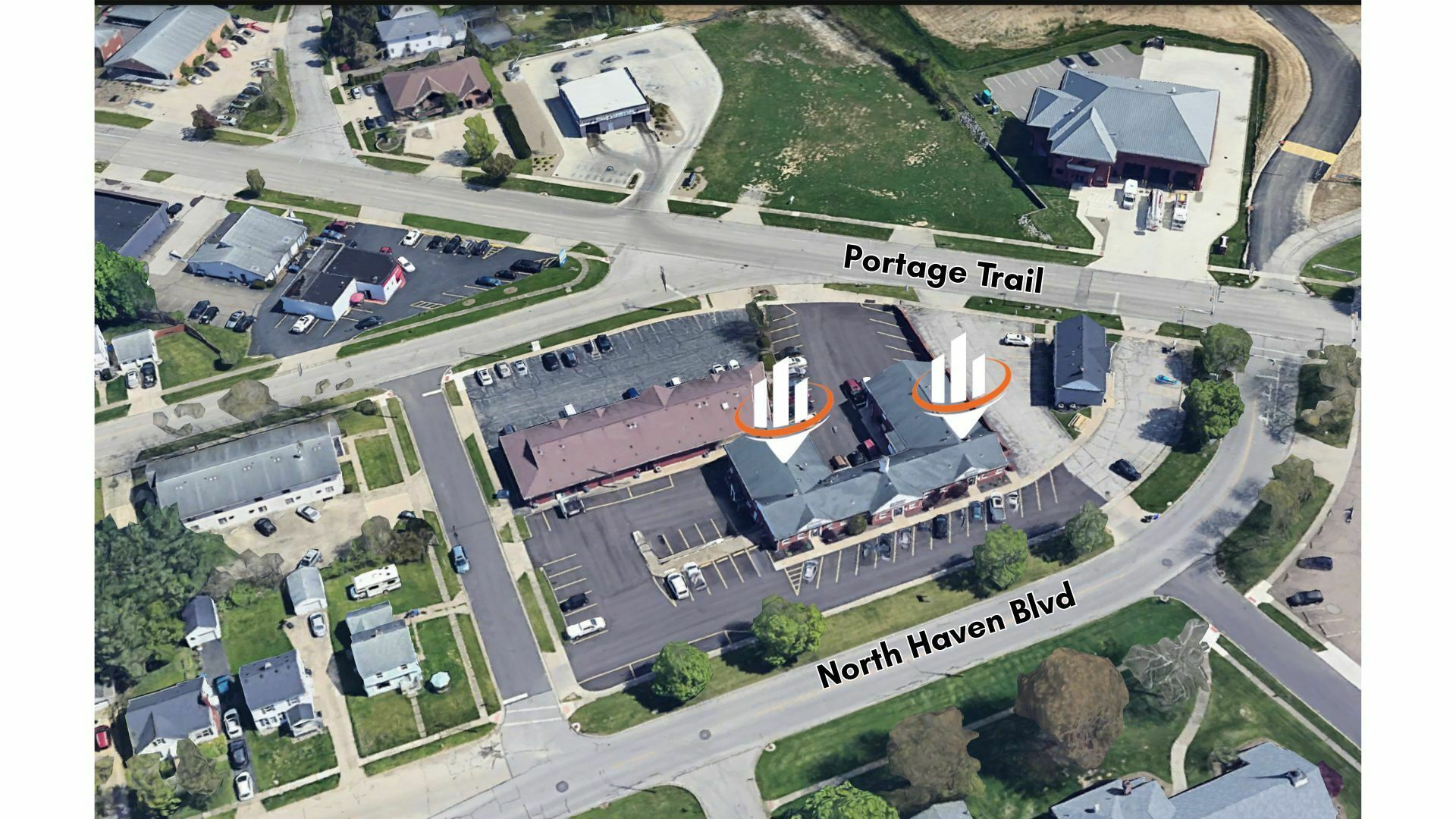 1612 N Portage Trl, Cuyahoga Falls, OH for lease Aerial- Image 1 of 7