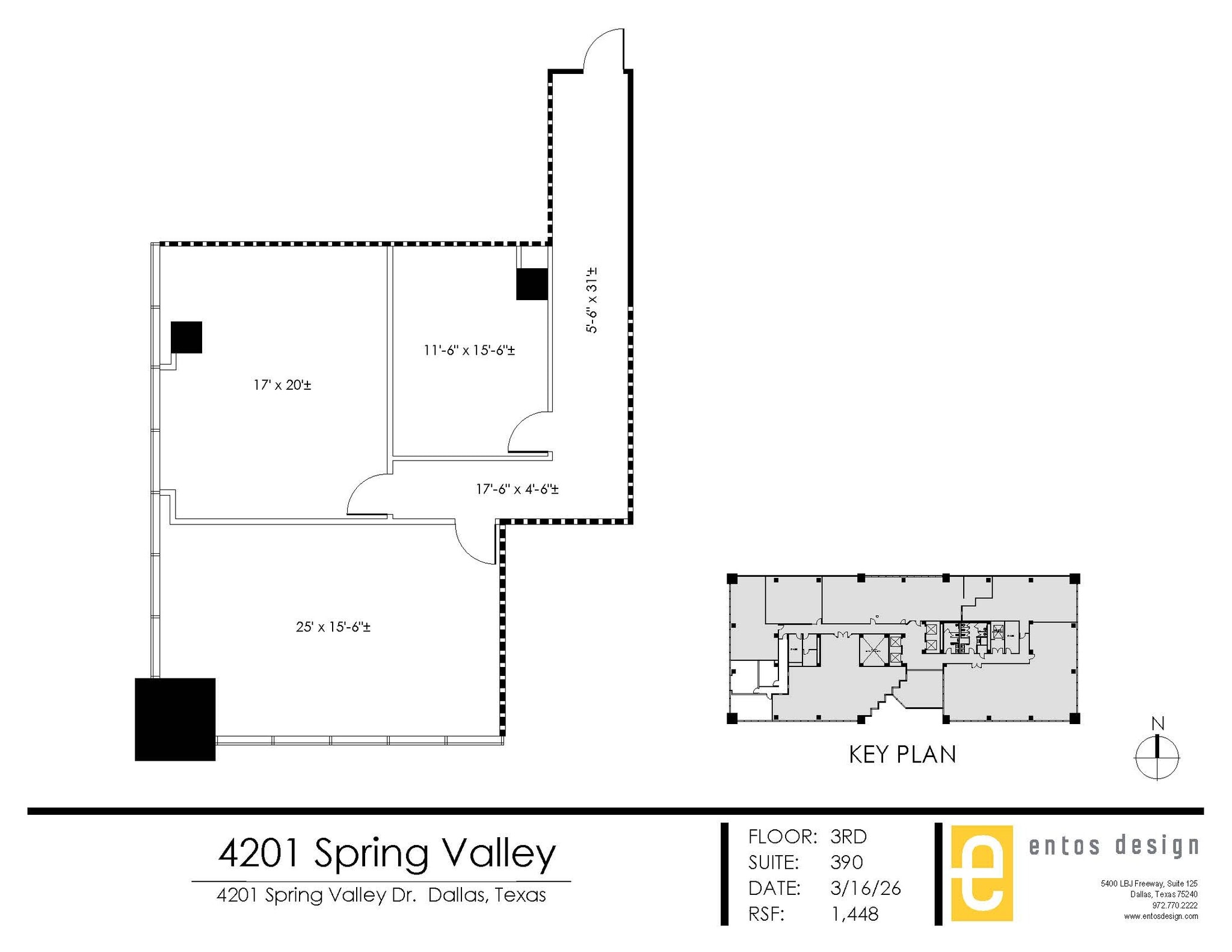 4201 Spring Valley Rd, Dallas, TX for lease Floor Plan- Image 1 of 2