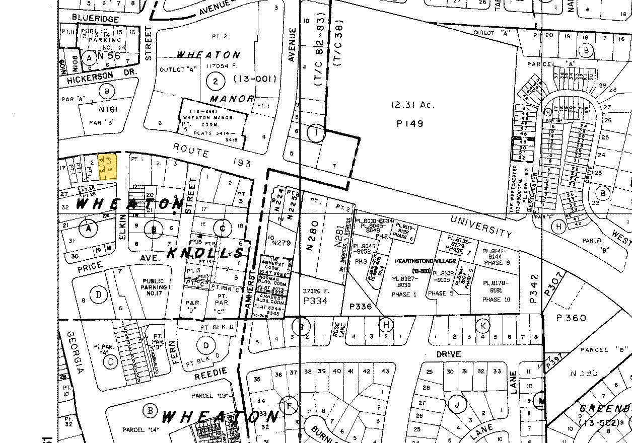 2400 University Blvd, Silver Spring, MD for sale Plat Map- Image 1 of 1