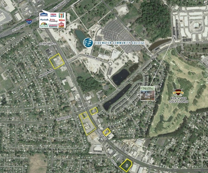 3335-3345 Victory Blvd, Portsmouth, VA for sale - Aerial - Image 3 of 12