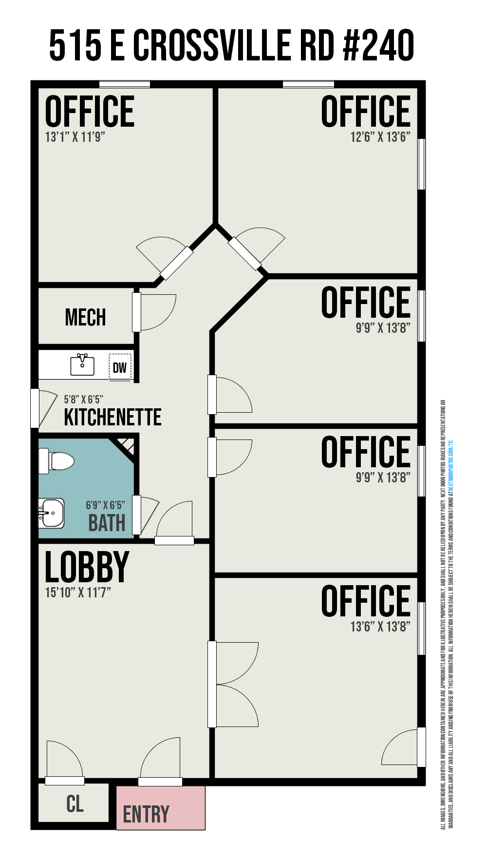 515 Crossville Rd, Roswell, GA for lease Floor Plan- Image 1 of 2