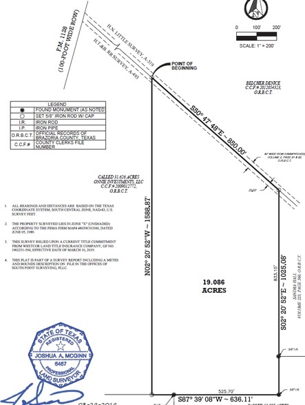 0 FM 1128, Manvel, TX for sale - Plat Map - Image 3 of 3