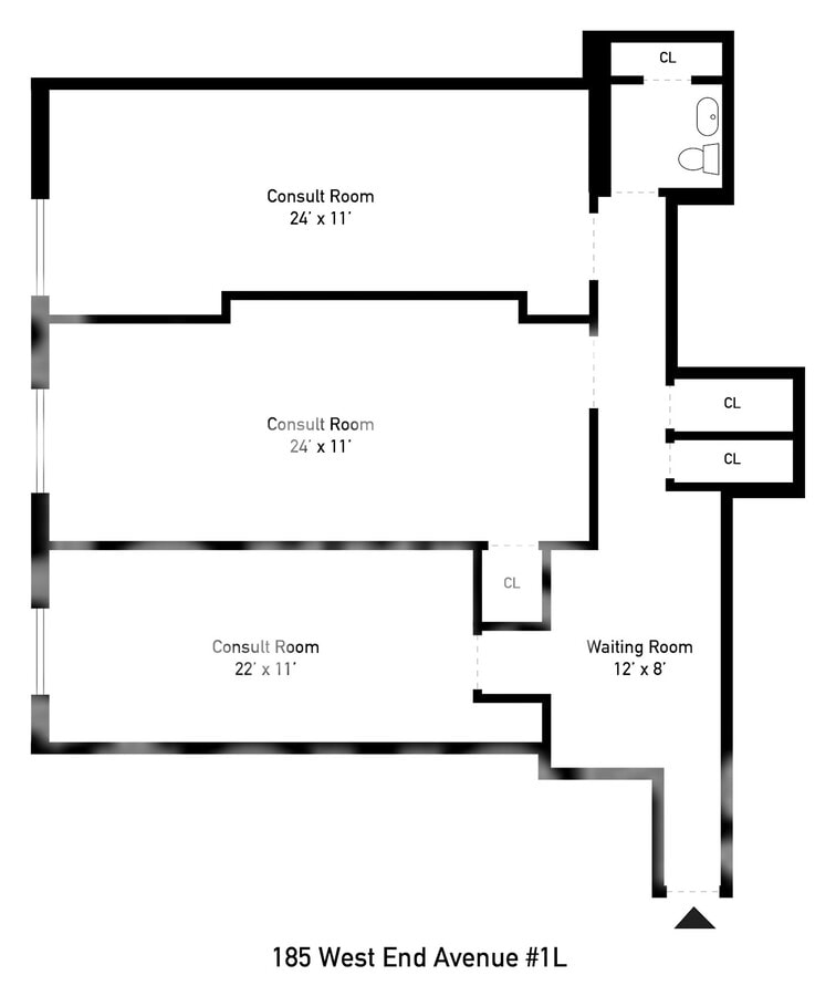 140 West End Ave, New York, NY 10023 - Unit 1L -  - Floor Plan - Image 1 of 1