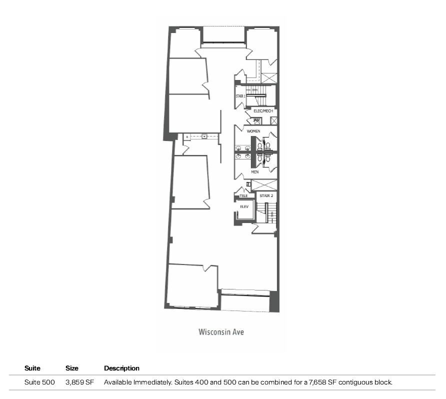 7514 Wisconsin Ave, Bethesda, MD for lease Floor Plan- Image 1 of 1