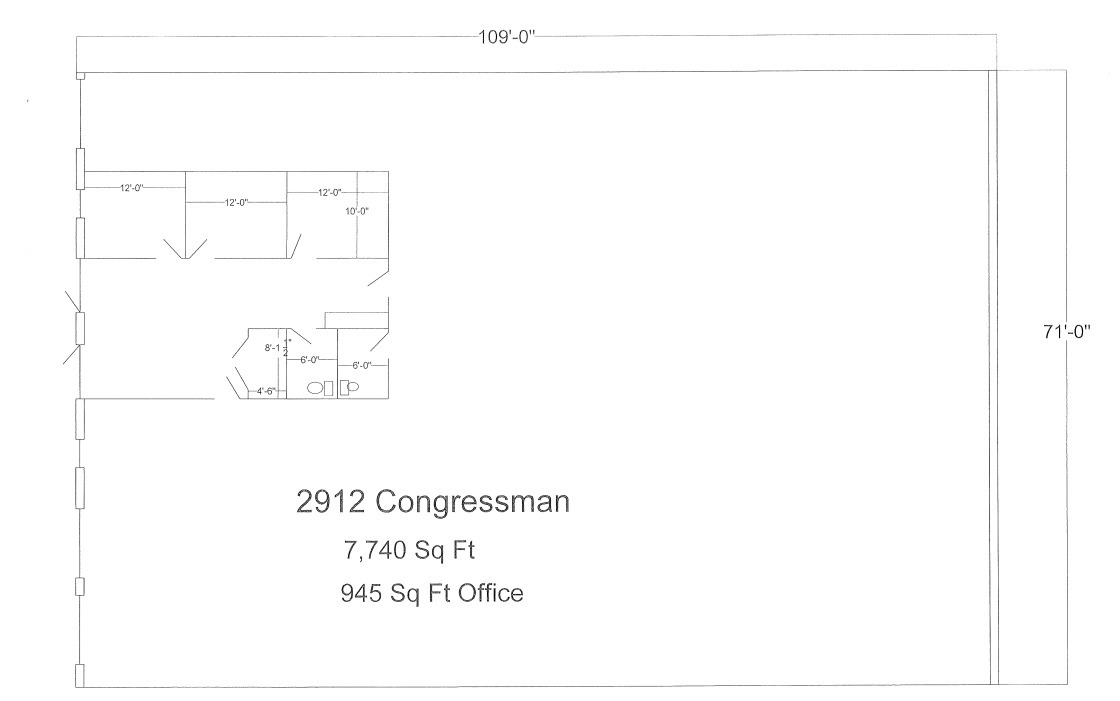 2906-2960 Congressman Ln, Dallas, TX for lease Floor Plan- Image 1 of 1