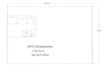 2906-2960 Congressman Ln, Dallas, TX for lease Floor Plan- Image 1 of 1