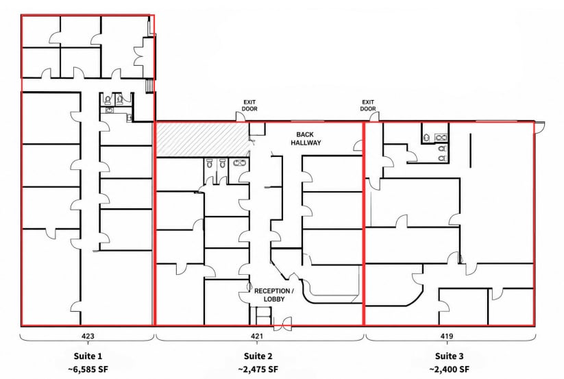 421 S Beckham Ave, Tyler, TX for lease Interior Photo- Image 1 of 1