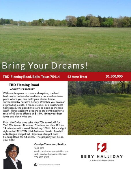 TBD 2 Fleming Road Rd, Bells, TX for sale - Other - Image 2 of 2