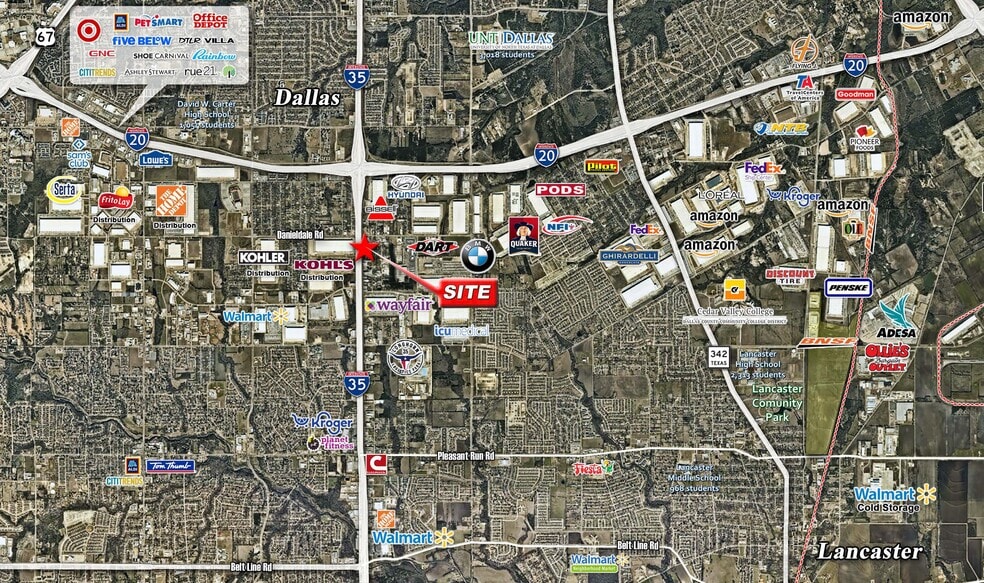 3430 N Interstate 35 E, Lancaster, TX for sale - Aerial - Image 2 of 3