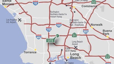 737 W Artesia Blvd, Compton, CA - AERIAL map view