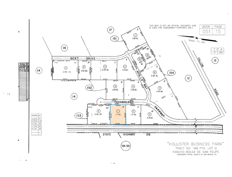 2340 Technology Pky, Hollister, CA for sale - Plat Map - Image 3 of 8