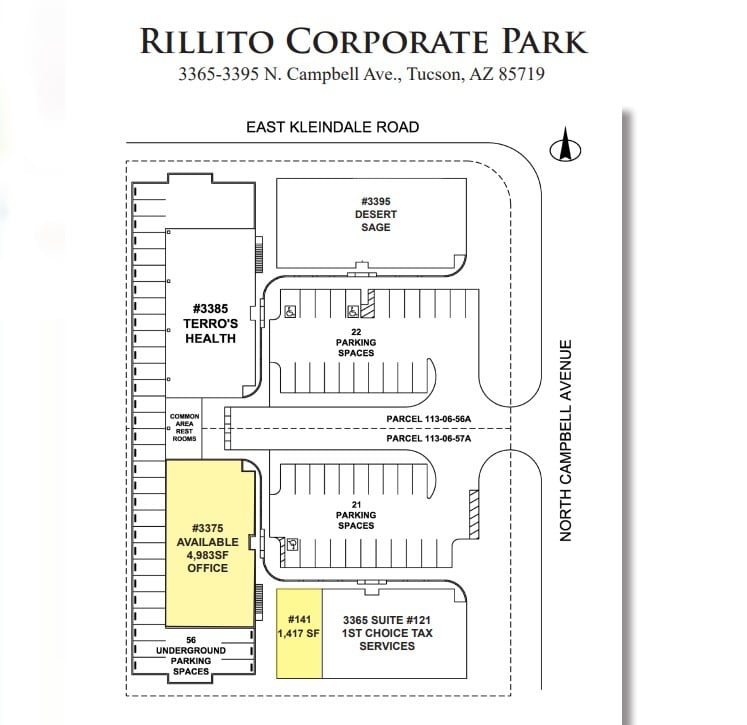3365 N Campbell Ave, Tucson, AZ for lease Site Plan- Image 1 of 1