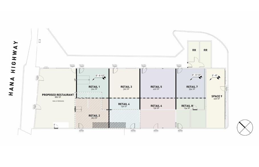120-142 Hana Hwy, Paia, HI for lease - Site Plan - Image 3 of 5